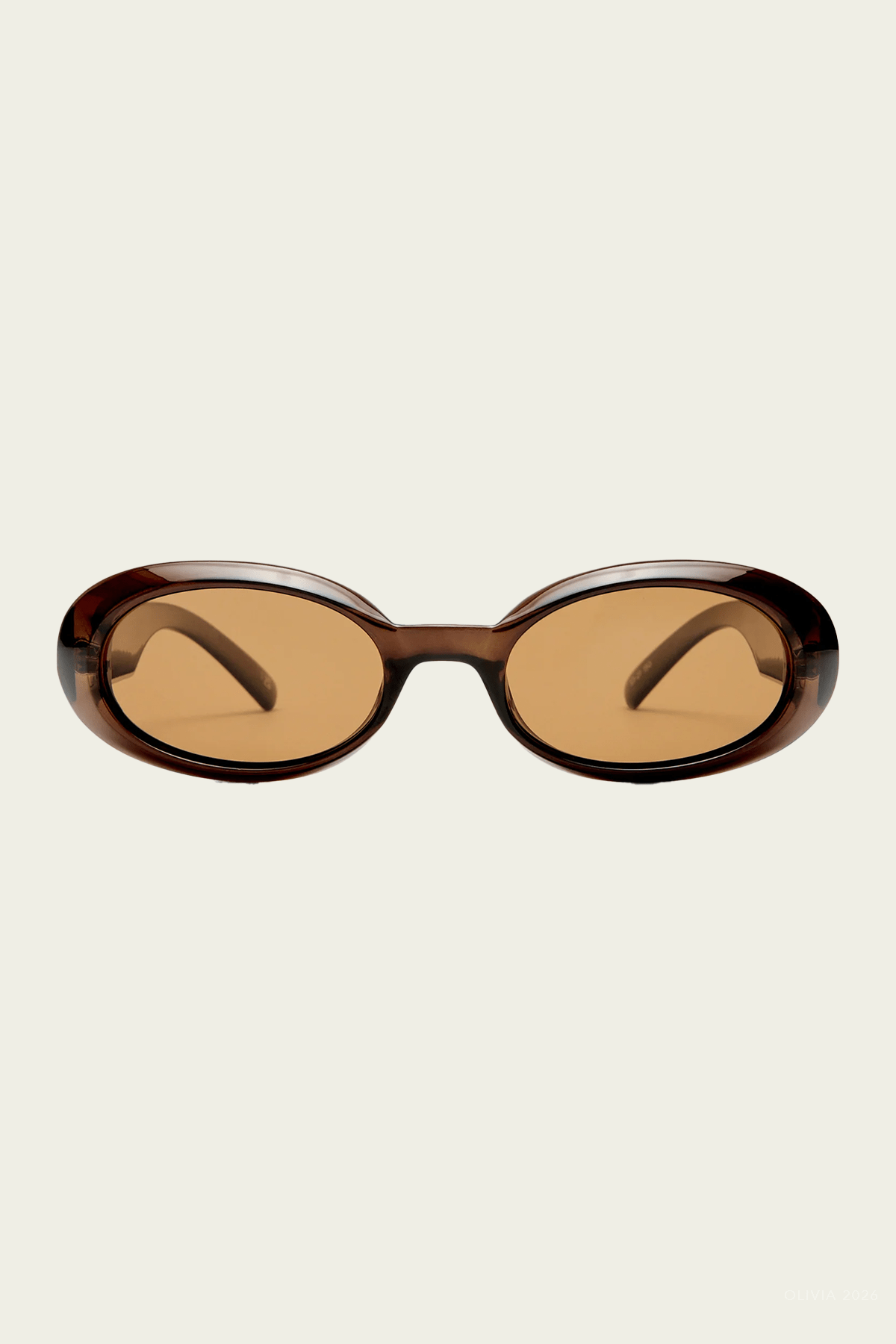 Work It! Oval Sunglasses in Cocoa - shop-olivia.com