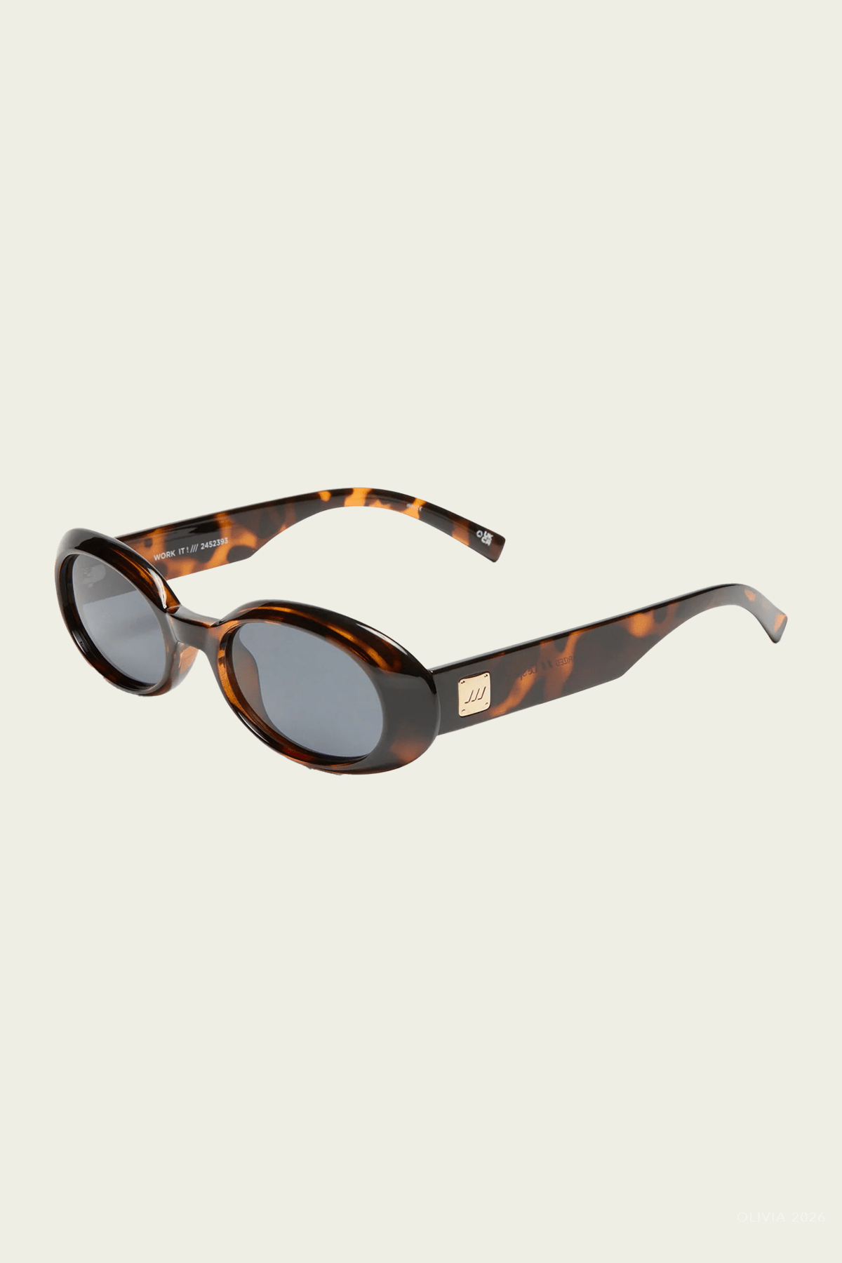 Work It! Oval Sunglasses in Dark Tort - shop-olivia.com