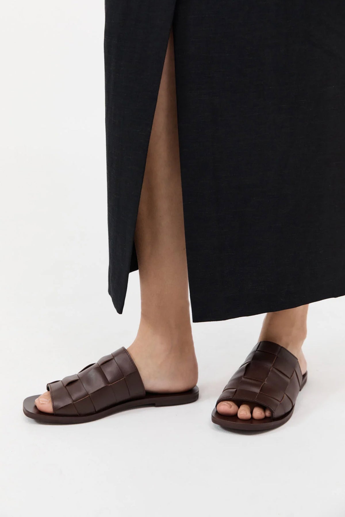 Woven Flats in Chocolate - shop - olivia.com