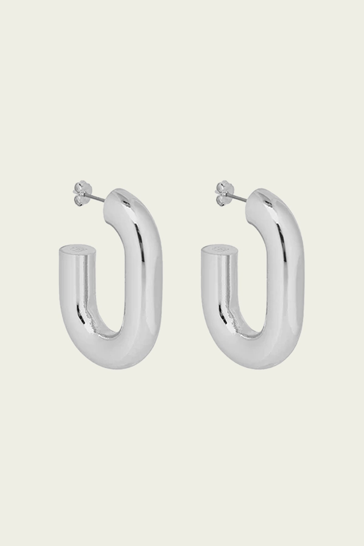 XL Link Earrings in Silver - shop - olivia.com