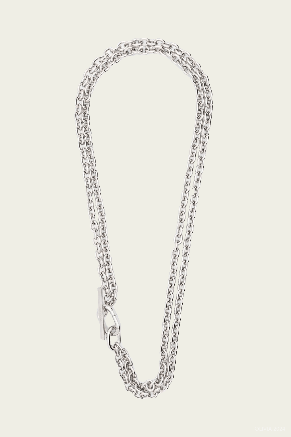 XL Link Necklace in Silver - shop - olivia.com