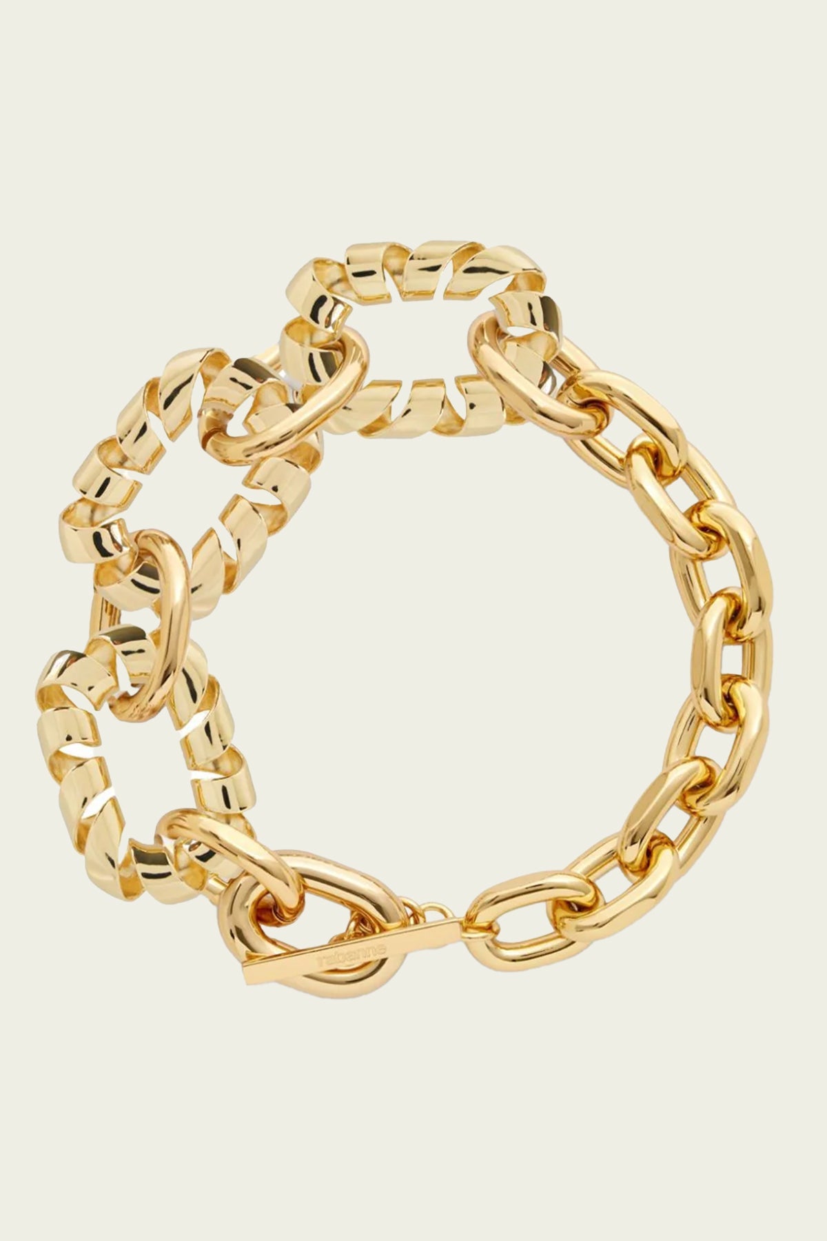 XL Link Twist Necklace in Gold - shop - olivia.com