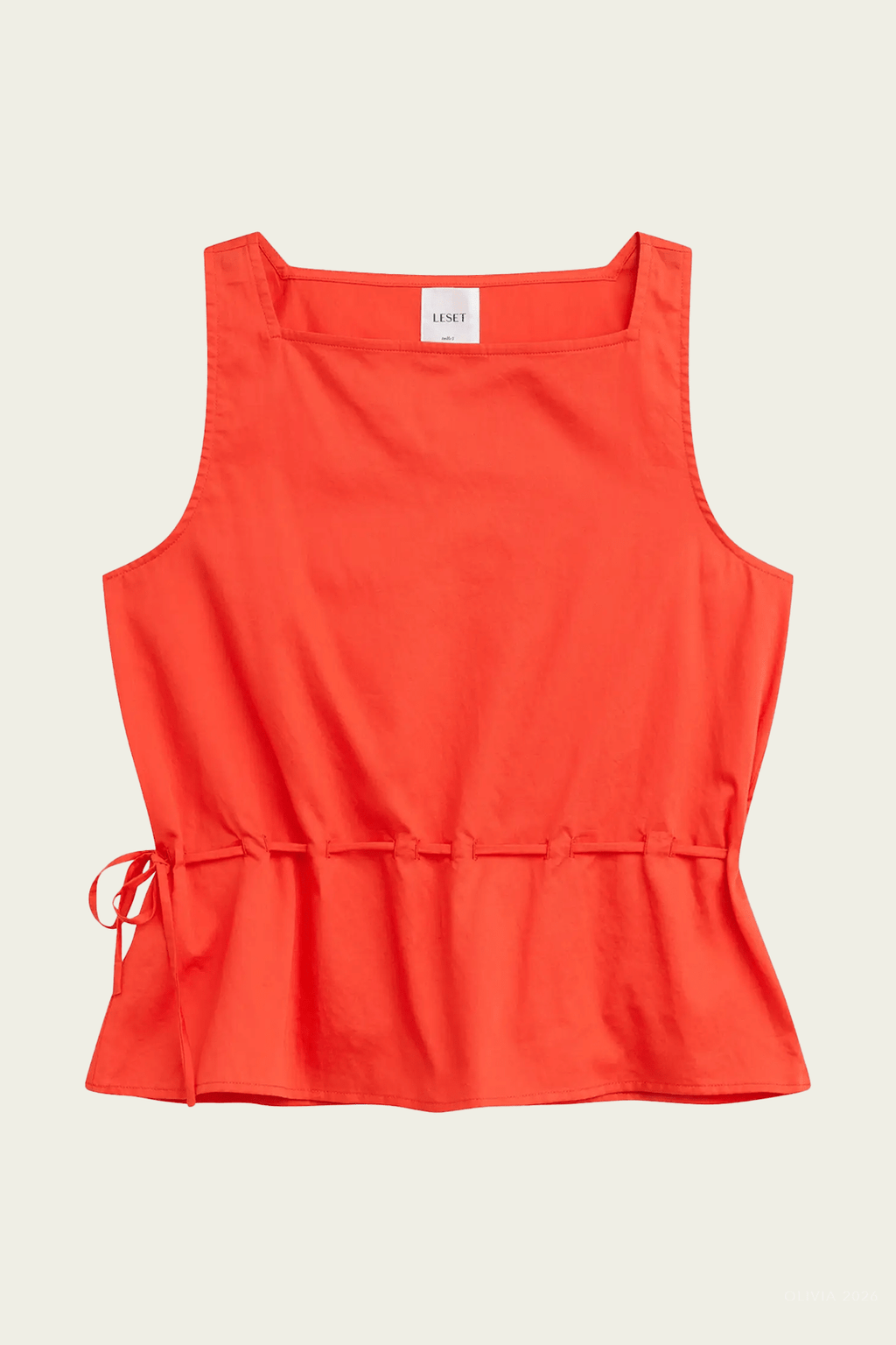 Yoko Drawstring Tank Feu