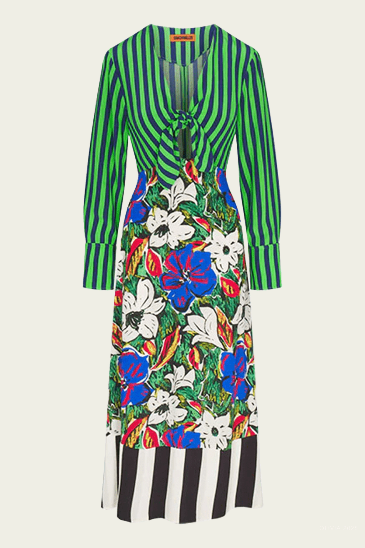 Zelene Maxi Dress in Tropical Floral Print Combo - shop - olivia.com