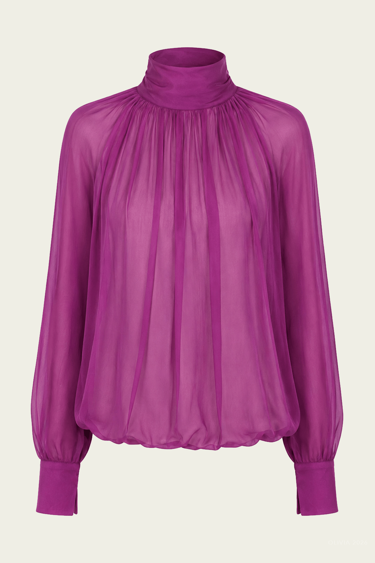 Zenia Blouse in Rouge - shop-olivia.com