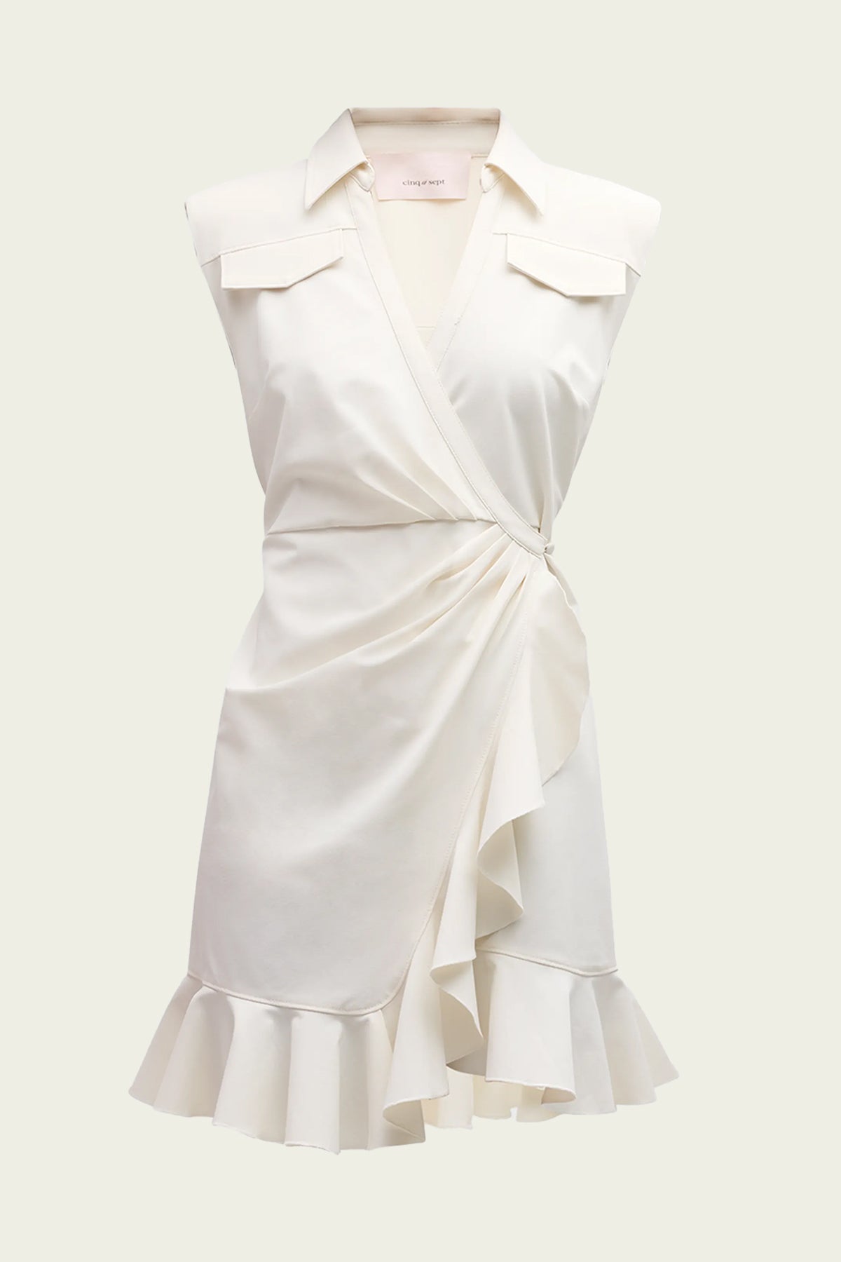 Zenni Mini Dress in Ivory - shop-olivia.com