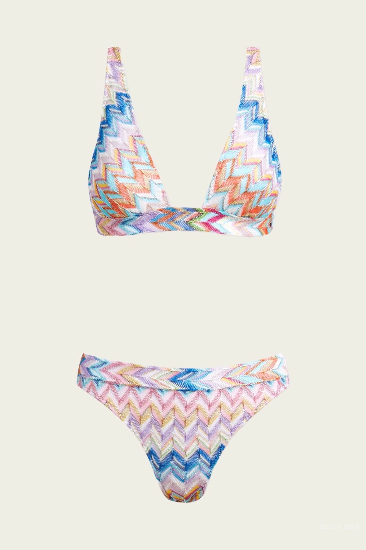 Zig - Zag Bikini Set in Multicolor - shop - olivia.com