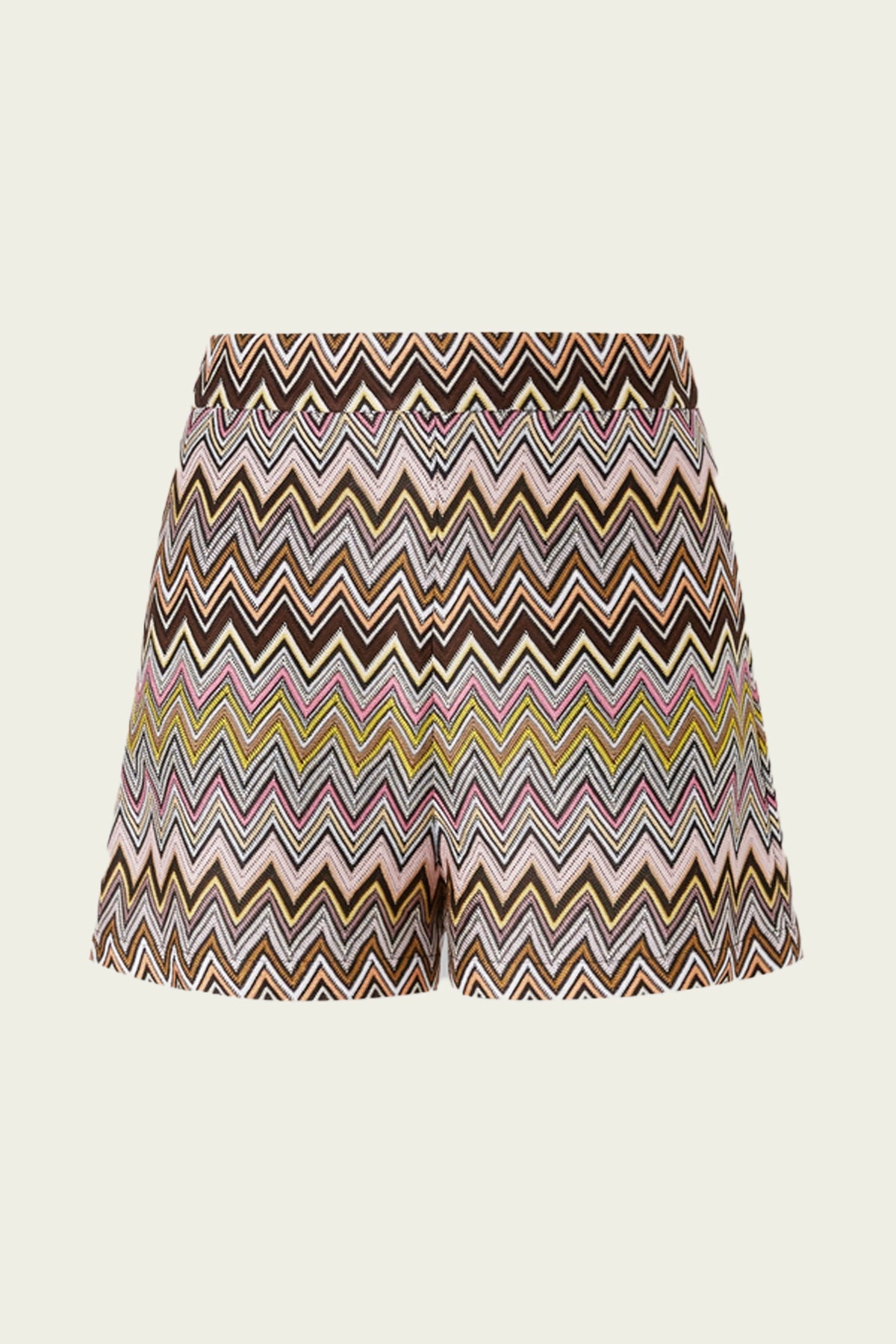 Zig Zag Viscose Shorts in Multi - shop - olivia.com