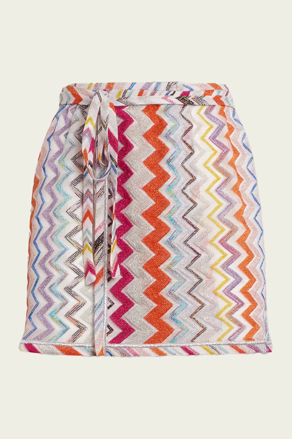 Zig - Zag Wrap Mini Skirt in Multicolor - shop - olivia.com