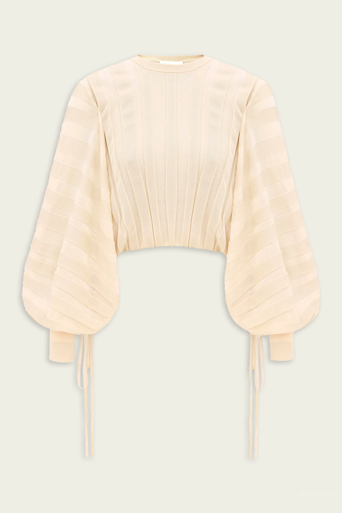 Valiant Drawn Sweater in Cream