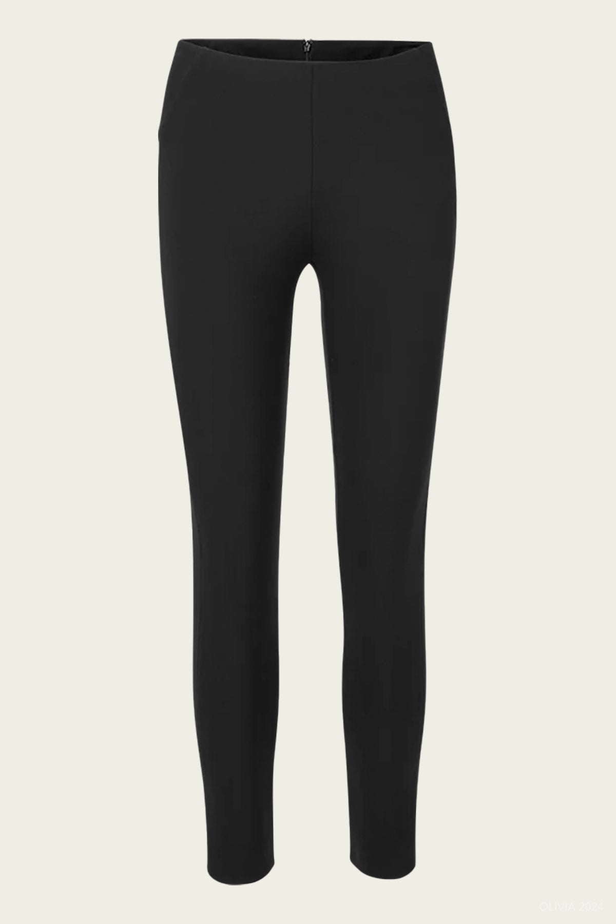 Zip Back Scuba Pant in Black - shop - olivia.com