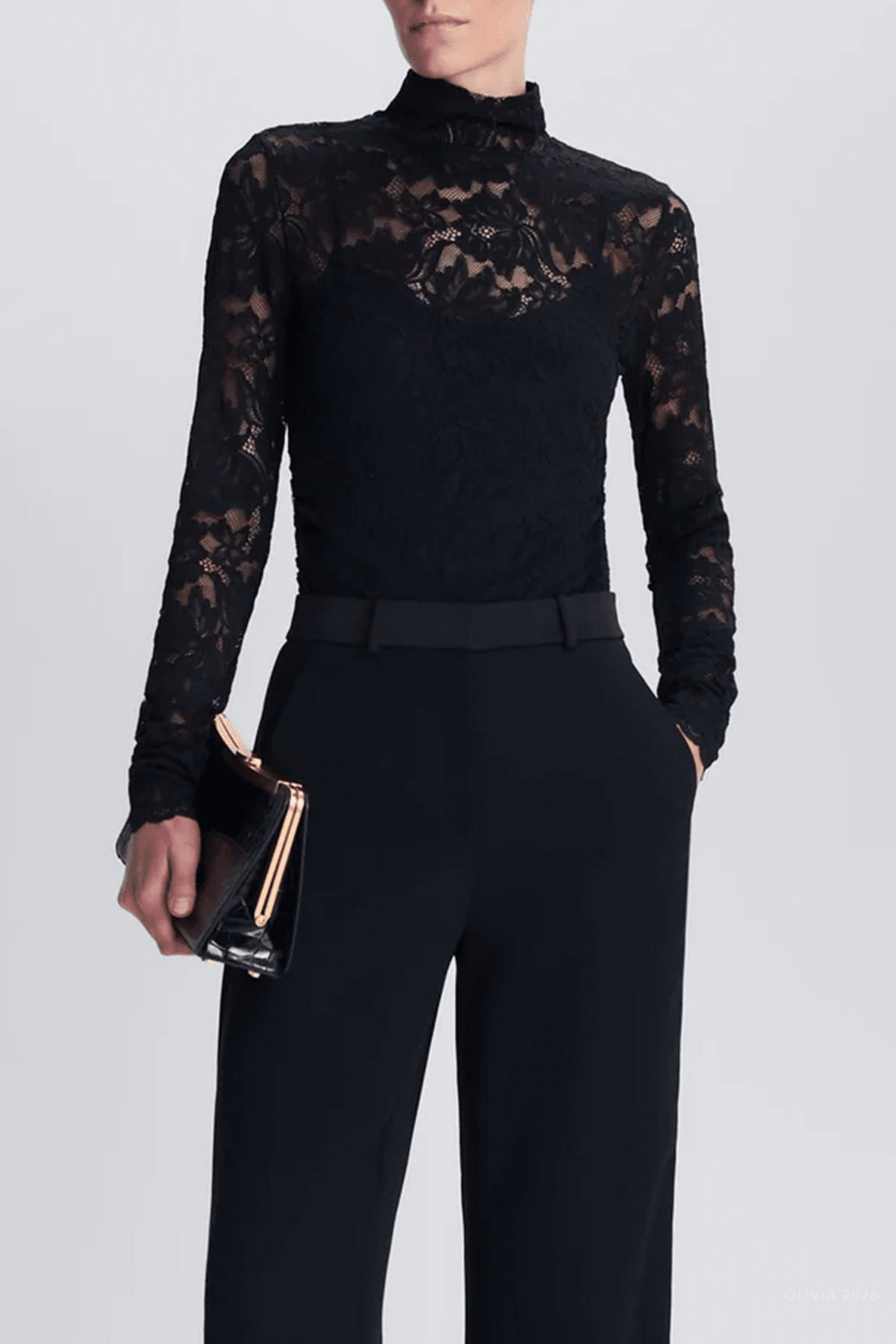 Zurie Lace Bodysuit in Black - shop-olivia.com