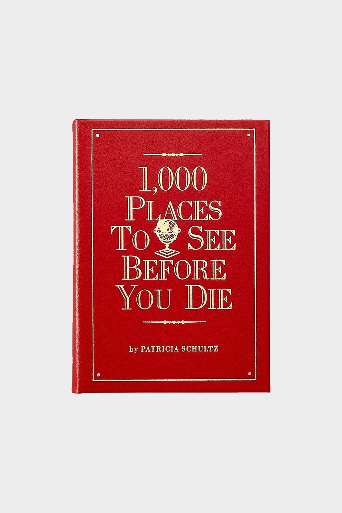 1,000 Places To See Before You Die in Red Bonded Leather - shop-olivia.com
