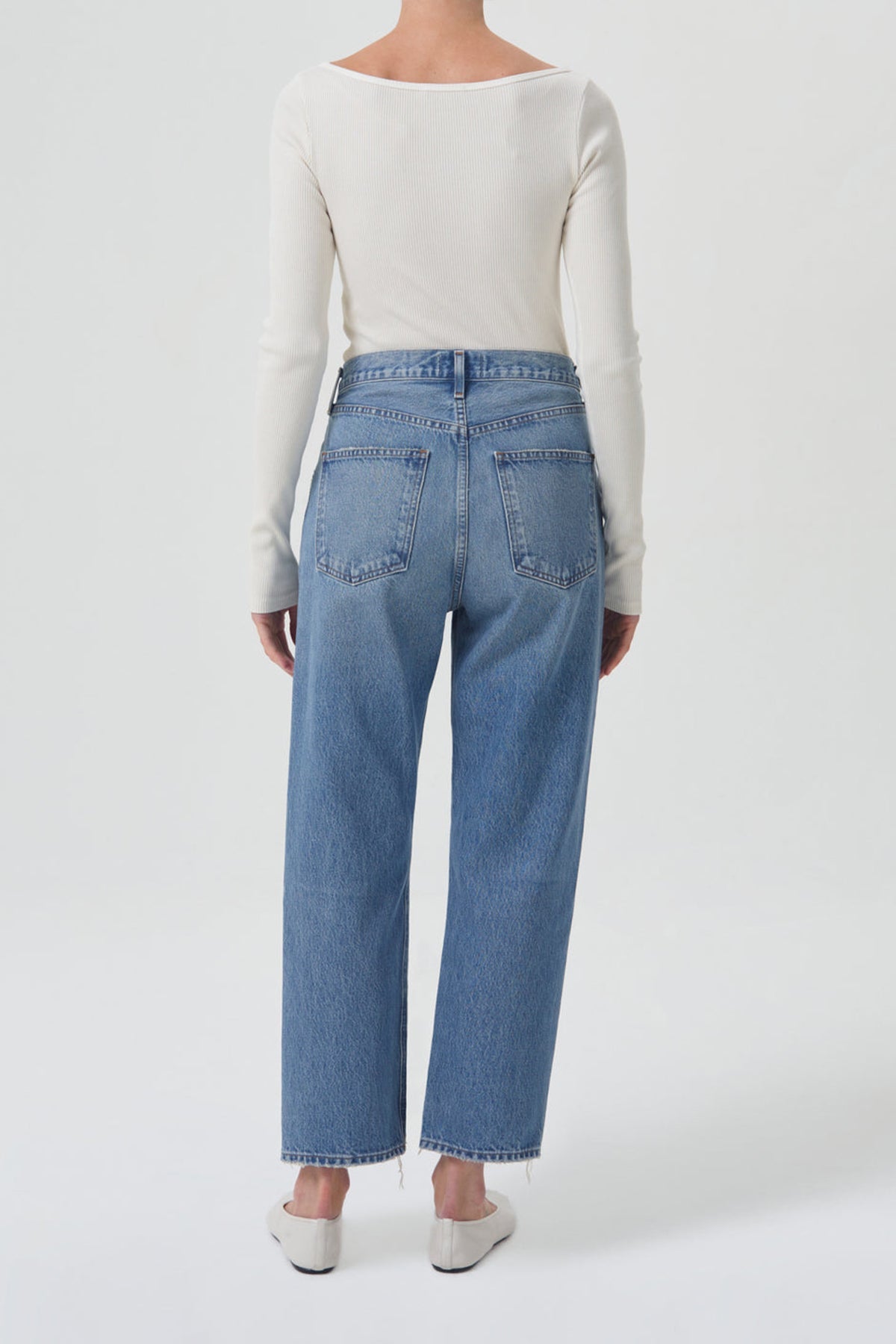 90's Crop Mid Rise Straight Jean in Bound - shop-olivia.com