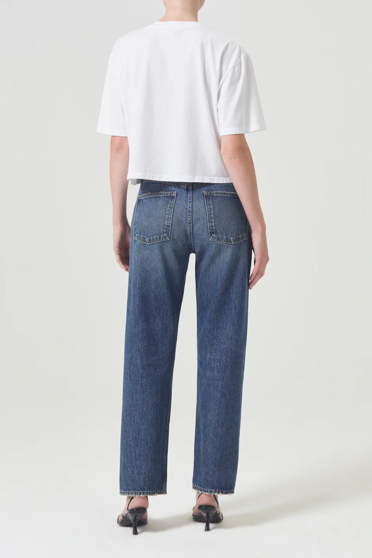 90's Mid Rise Straight Jean in Imagine - shop-olivia.com