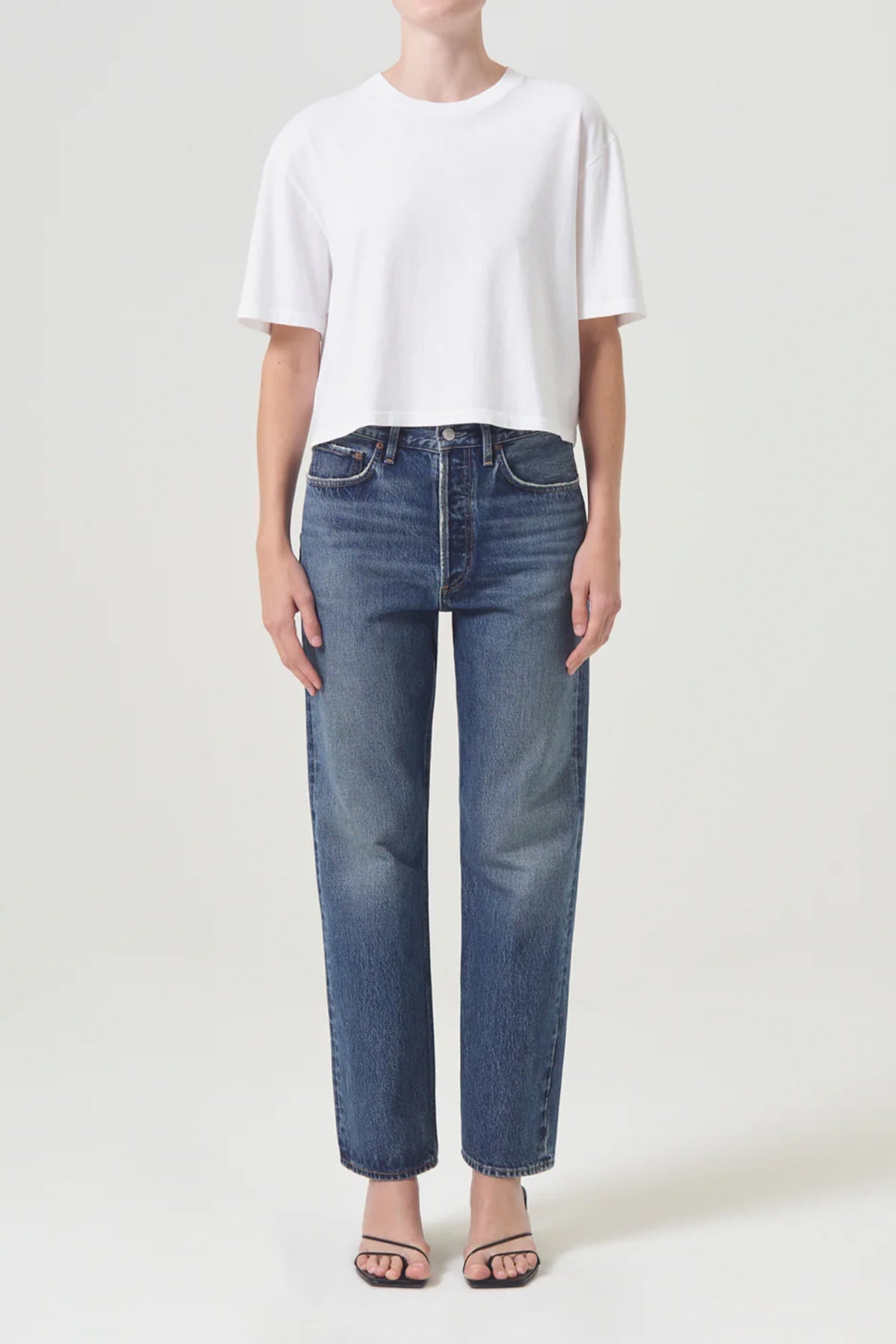 90's Mid Rise Straight Jean in Imagine - shop-olivia.com
