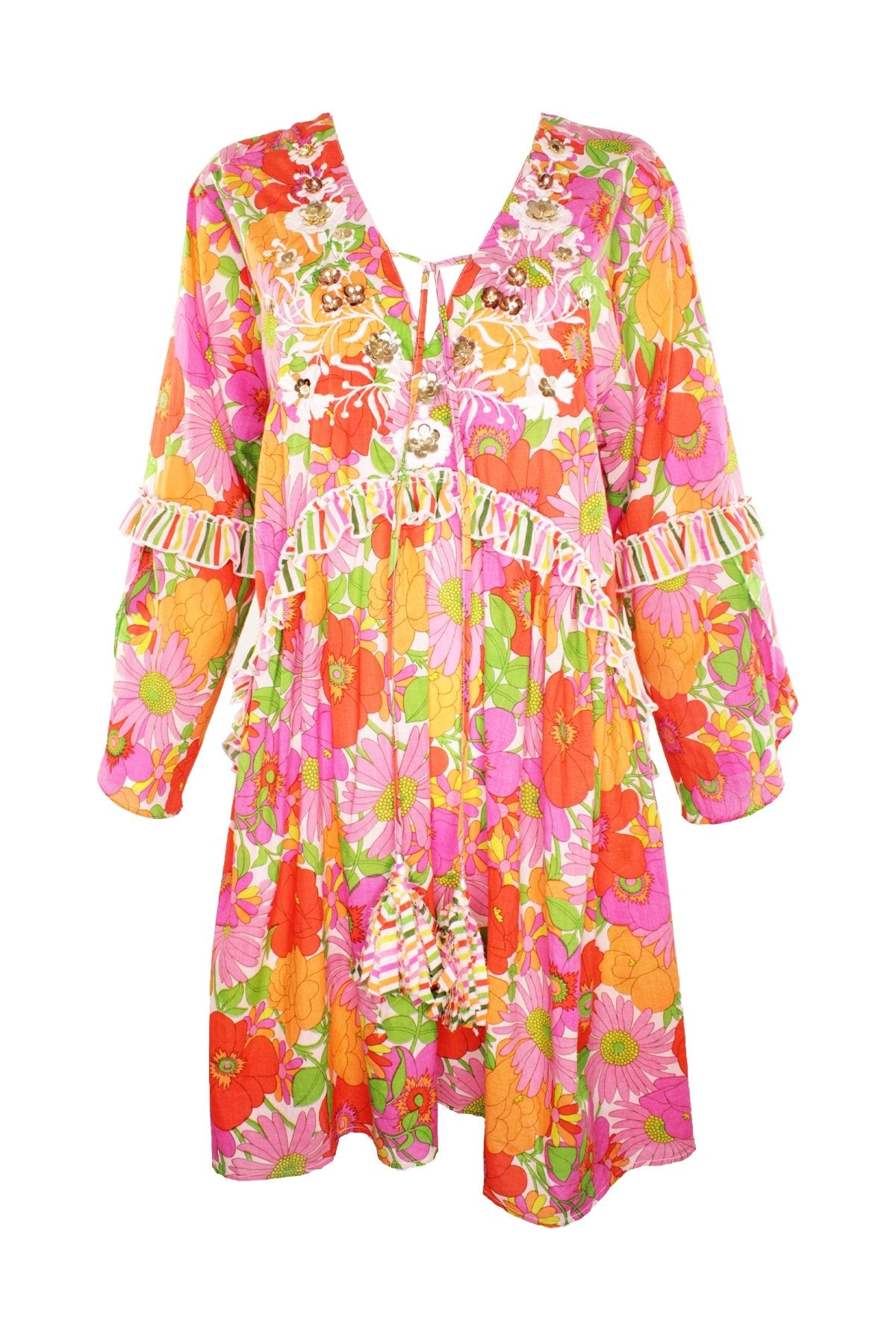 Abba Dress in Neon - shop-olivia.com