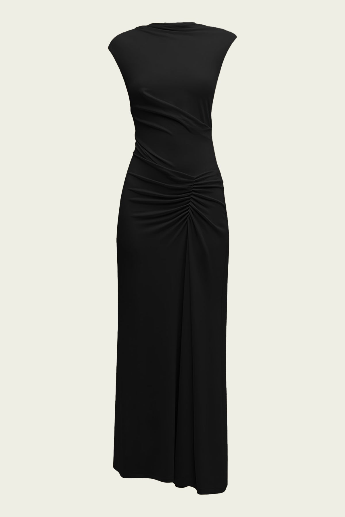 Acacia Sleeveless Midi Dress in Black - shop-olivia.com