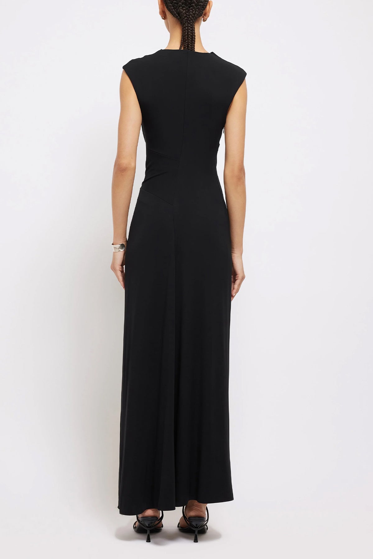 Acacia Sleeveless Midi Dress in Black - shop-olivia.com