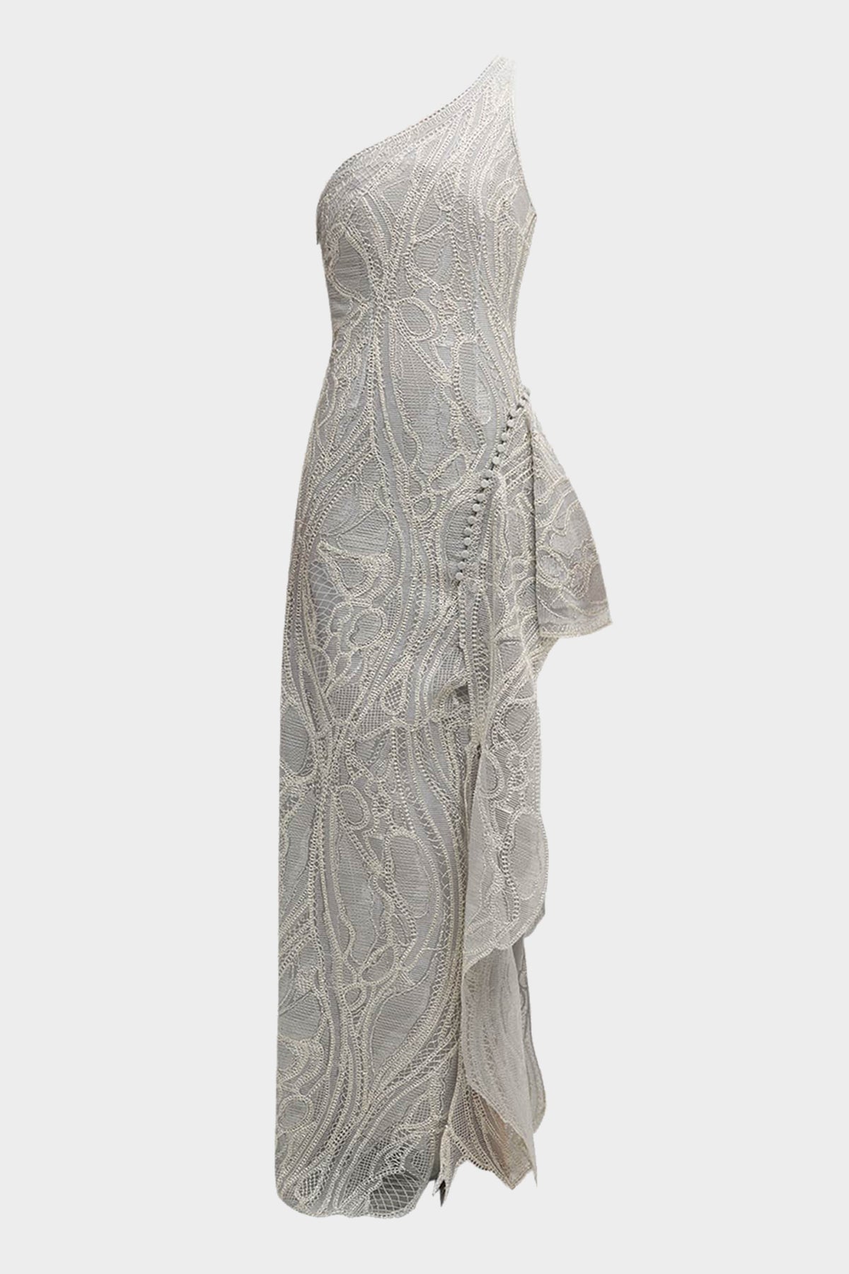 Agatha Gown in Silver - shop-olivia.com