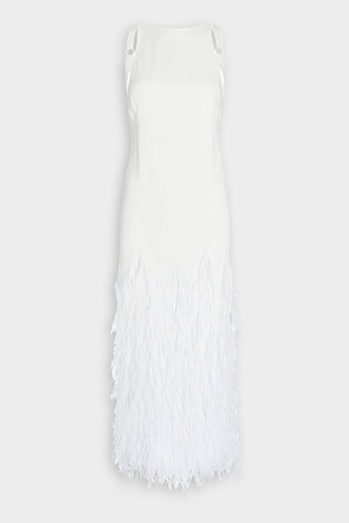 Aja Gown in Off-White - shop-olivia.com