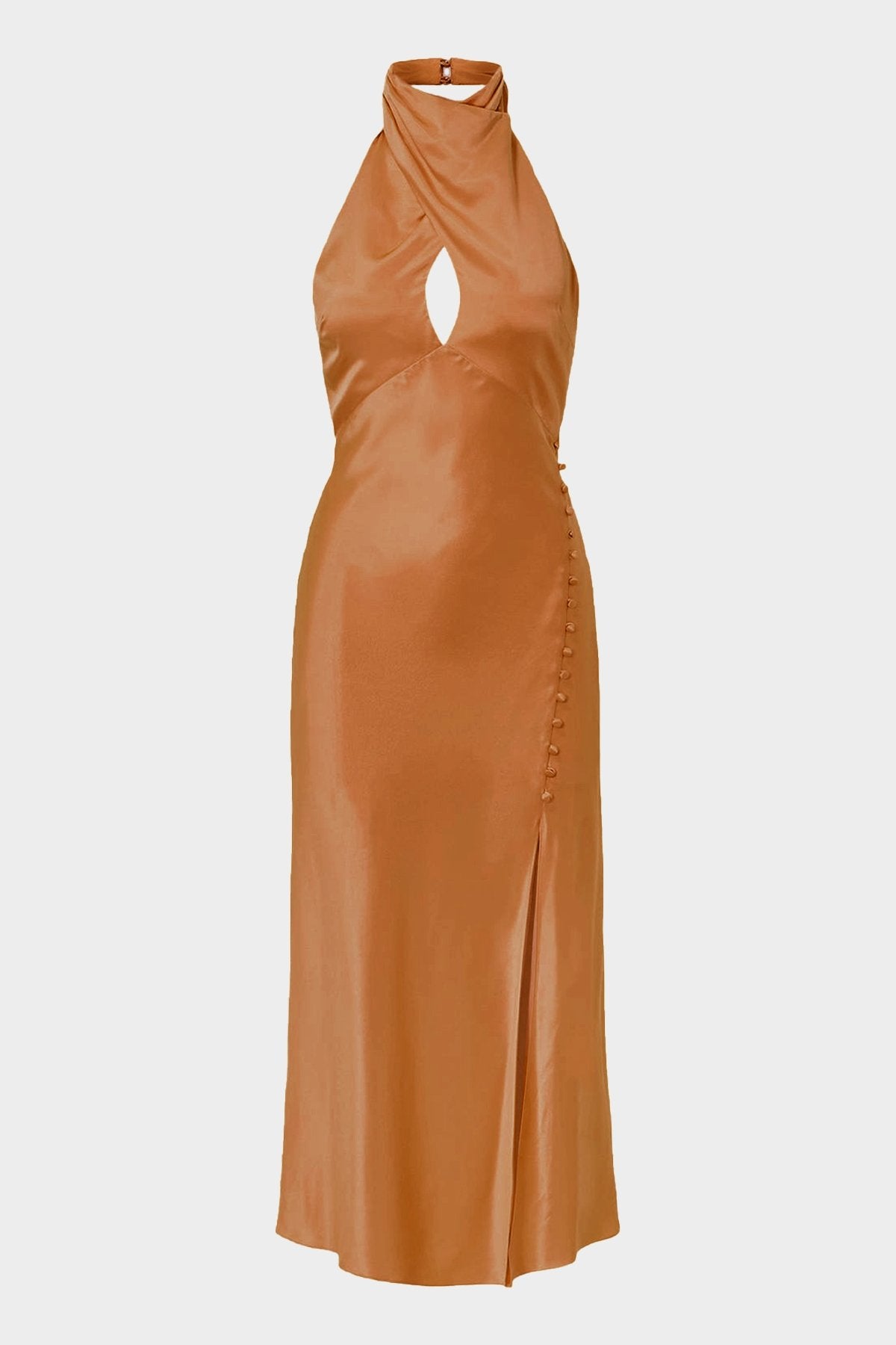 Aline Dress in Caramel - shop-olivia.com