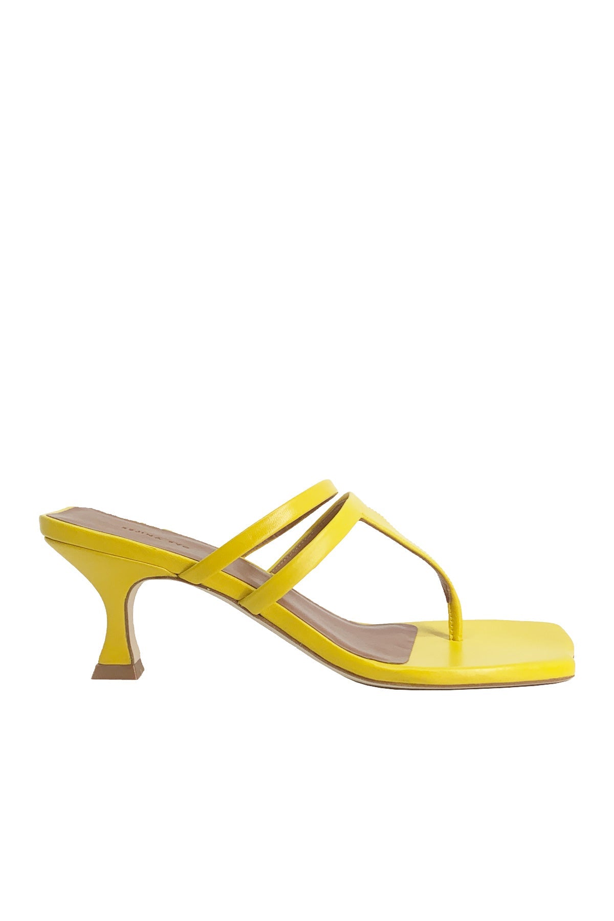 Allie Sandals in Yellow - shop-olivia.com