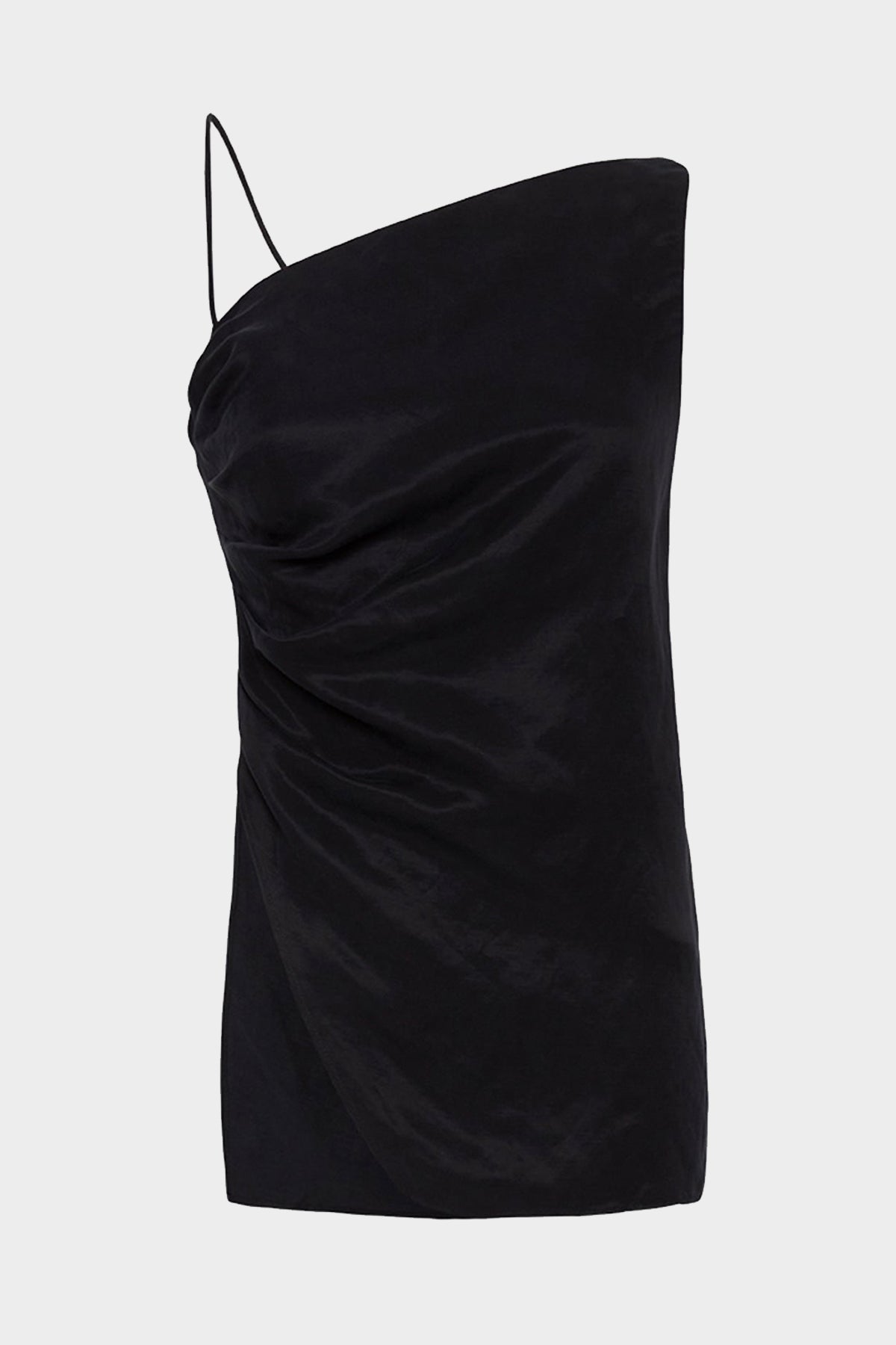 Allure Asymmetric Draped Cami in Black - shop-olivia.com