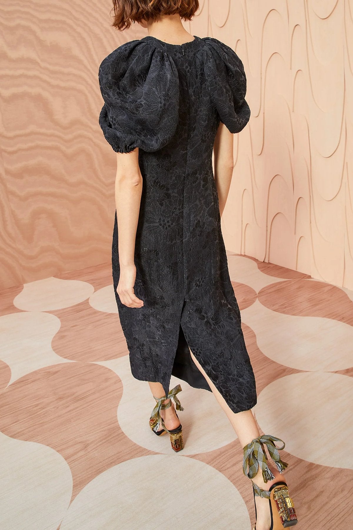 Amandine Dress in Noir - shop-olivia.com