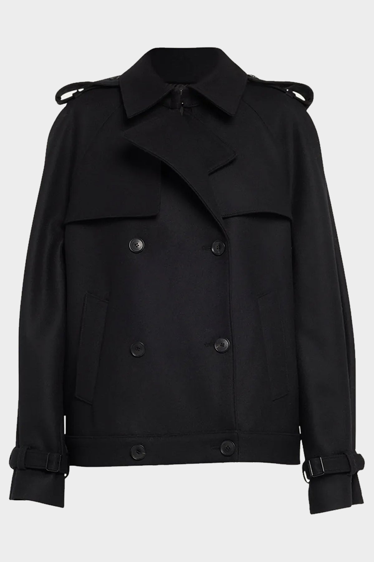 Amaury Short Coat in Black - shop-olivia.com