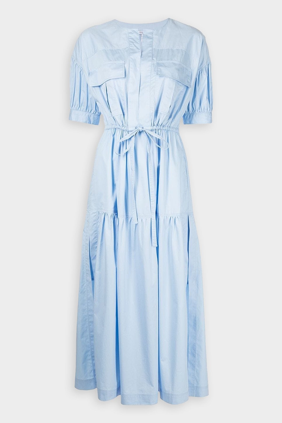 Andie Puff Sleeve Maxi Dress in Pale Blue - shop-olivia.com