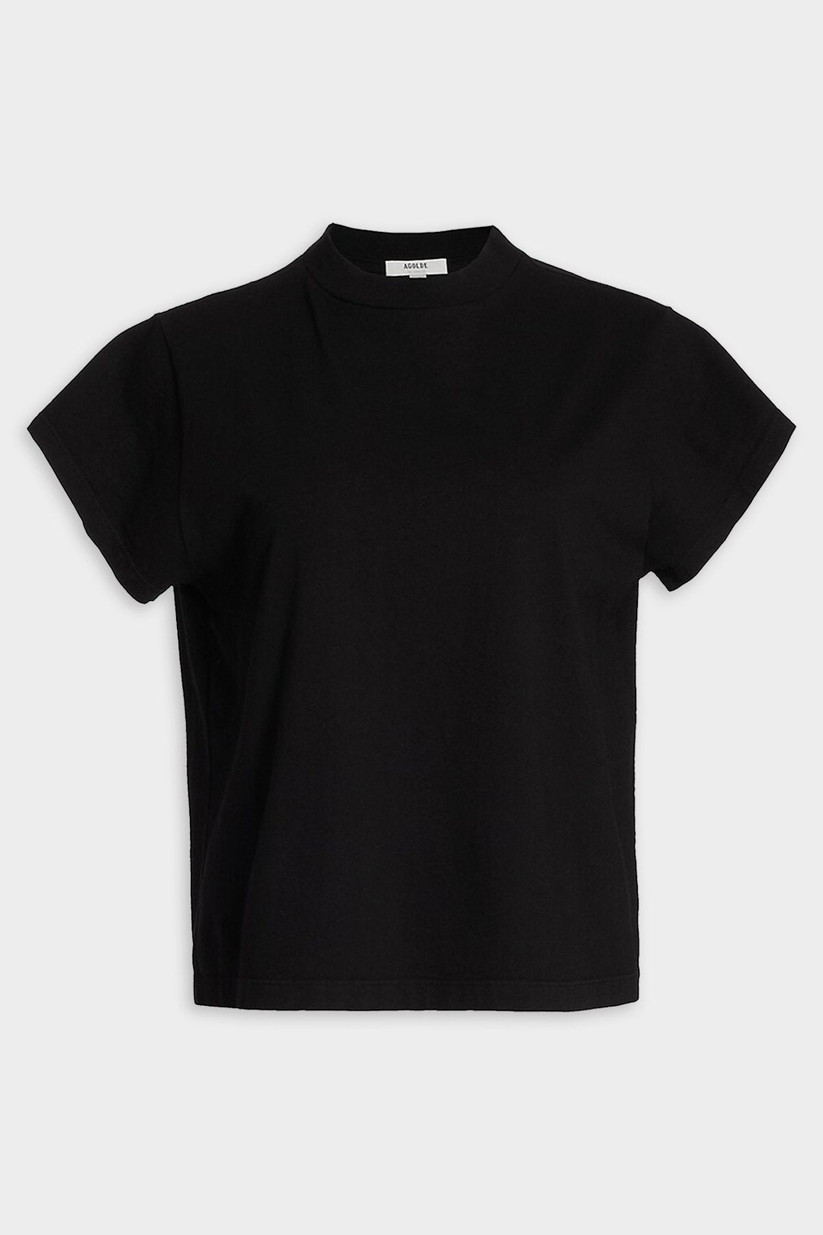 Anika Cap Sleeve Tee in Black