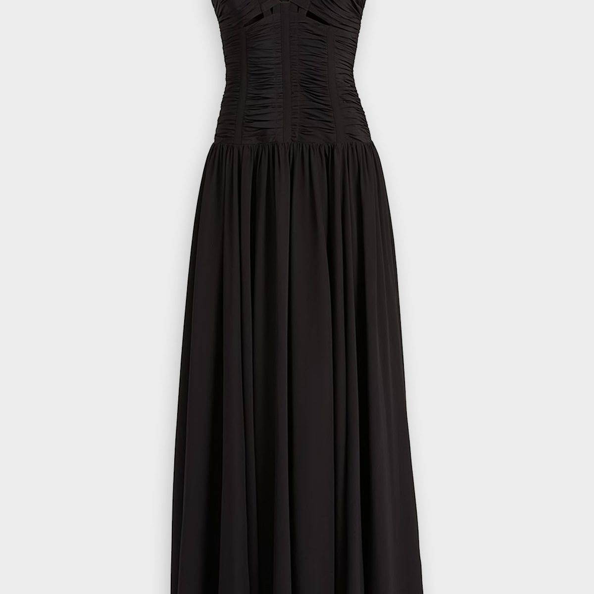 blue dress for baby girl Anya Black Fringe Maxi Dress – Nidys Closet main image 1