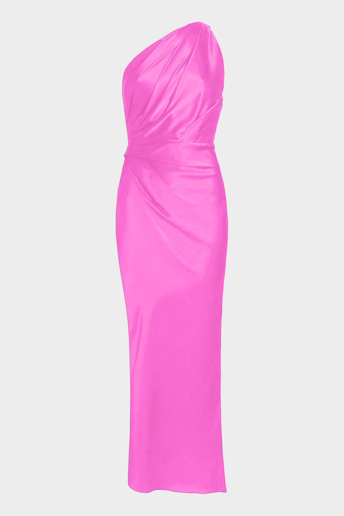 Asymmetrical Drape Gown in Blossom - shop-olivia.com