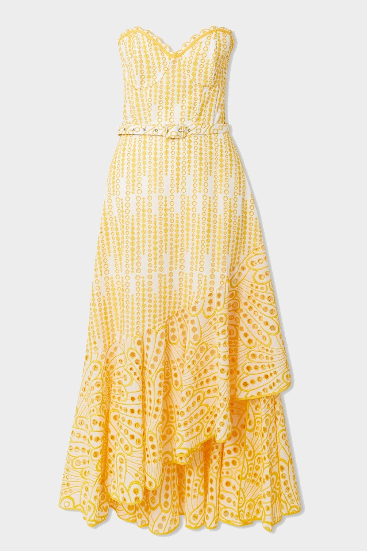 Aurora Long Dress in Solar Yellow - shop-olivia.com