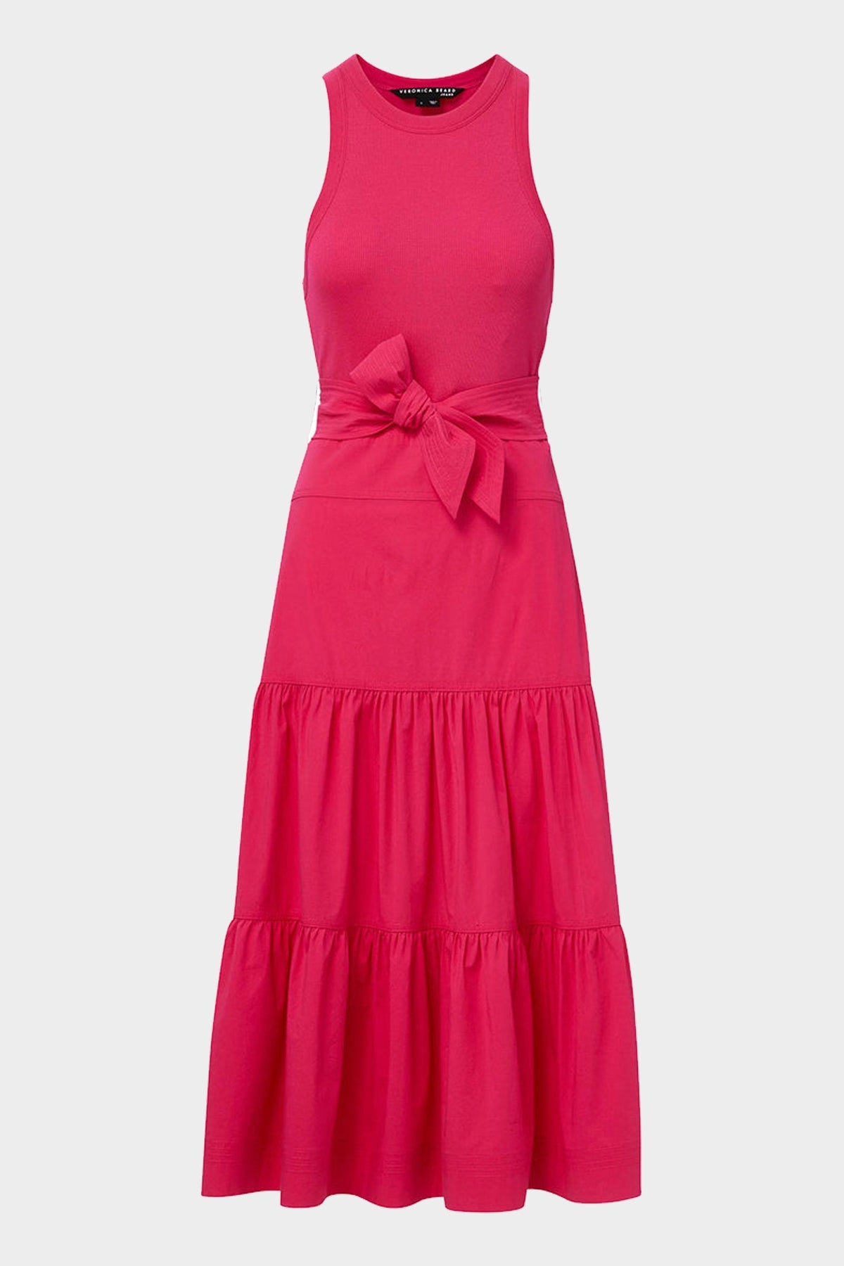 Austyn Tiered Dress in Fuchsia - shop-olivia.com