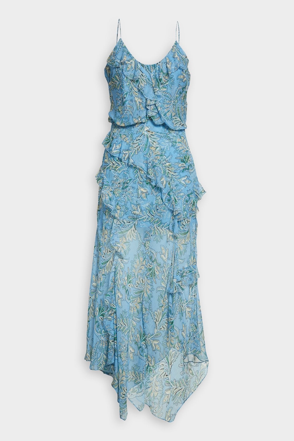 Avenel Floral Dress in Aero Blue Multi - shop-olivia.com