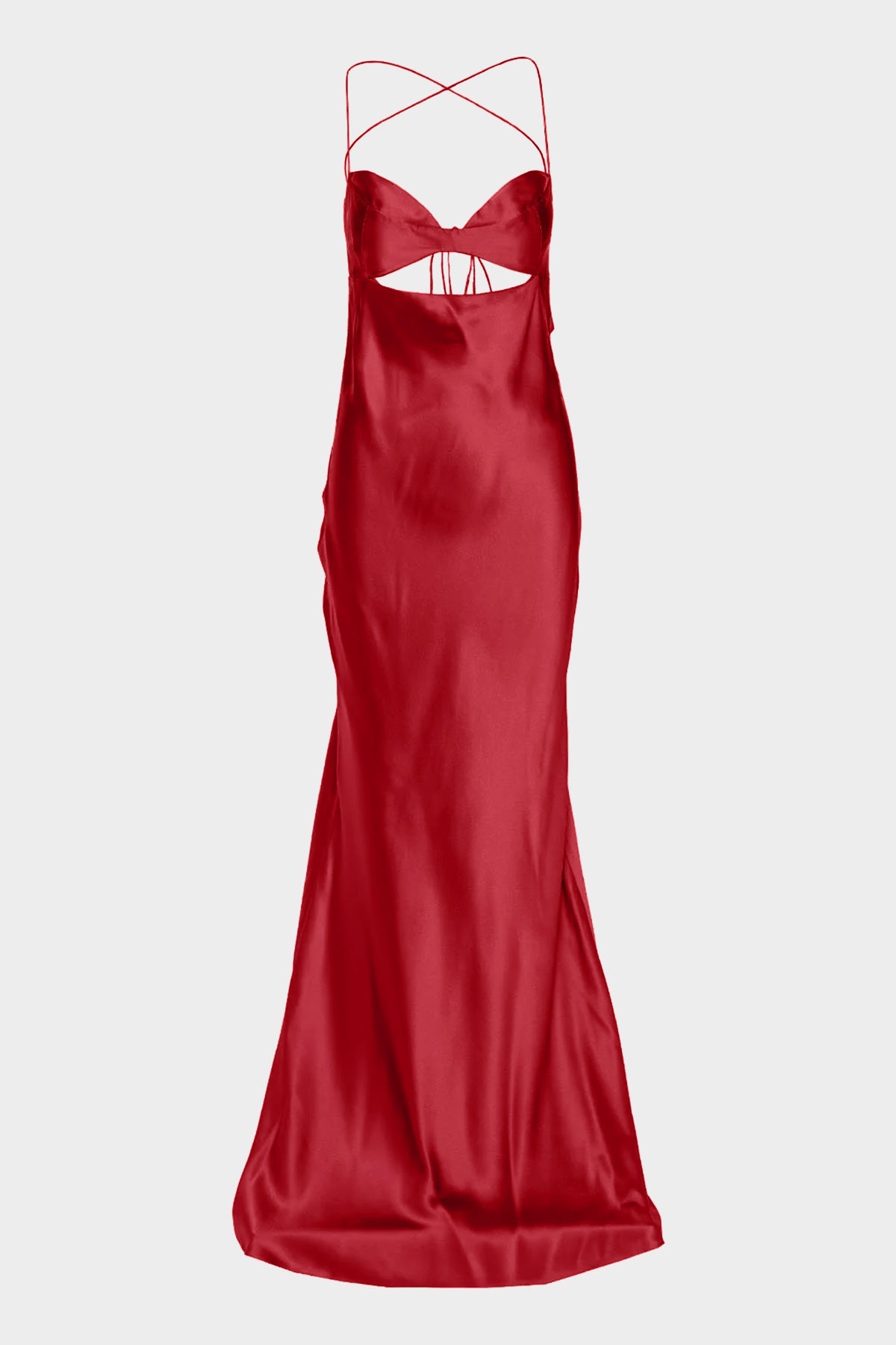 Balconette Bias Gown in Garnet - shop-olivia.com