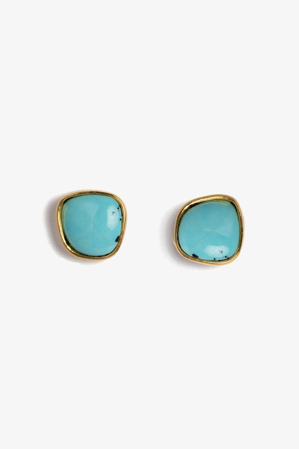 Bay Studs in Turquoise - shop-olivia.com