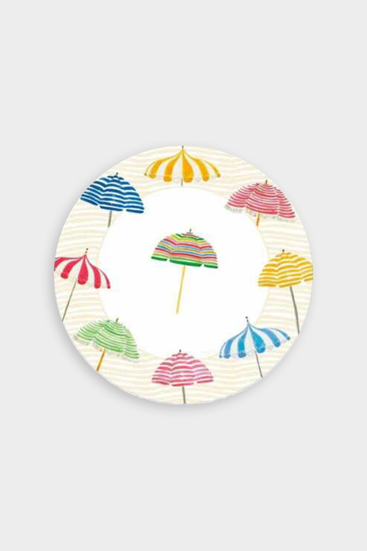 Beach Umbrellas Paper Salad & Dessert Plates - 8 Per Package - shop-olivia.com