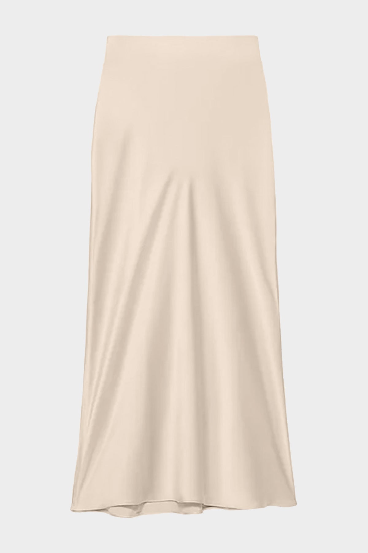 Bias Midi Skirt in Khaki Tan - shop-olivia.com