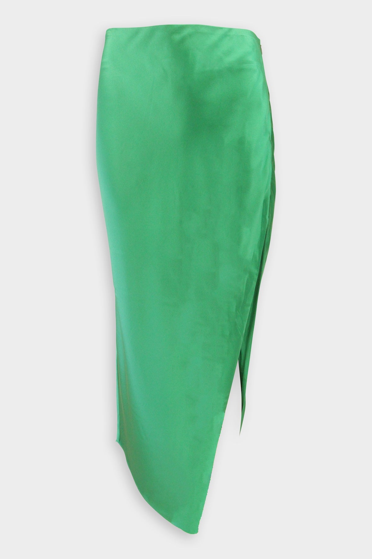 Bias Skirt in Emerald Satin - shop-olivia.com