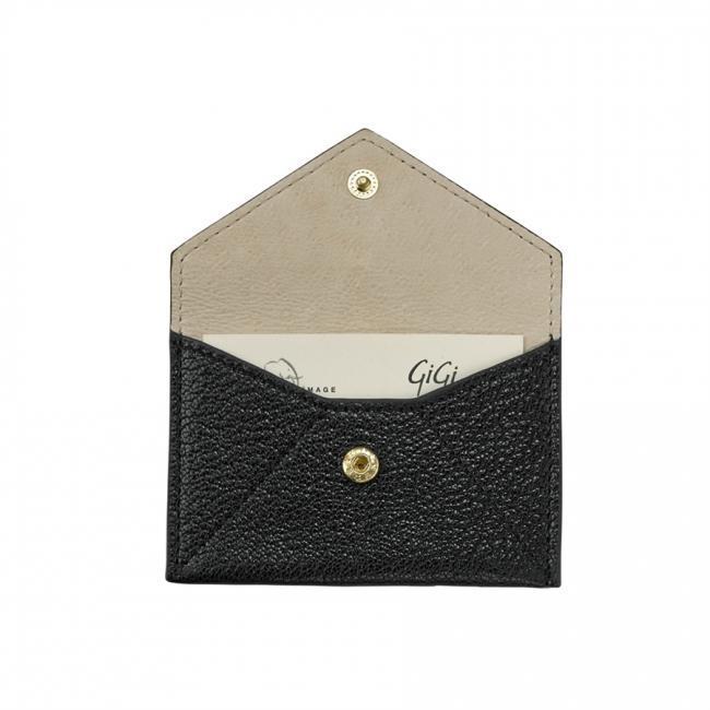 Black Goatskin Mini Envelope - shop-olivia.com