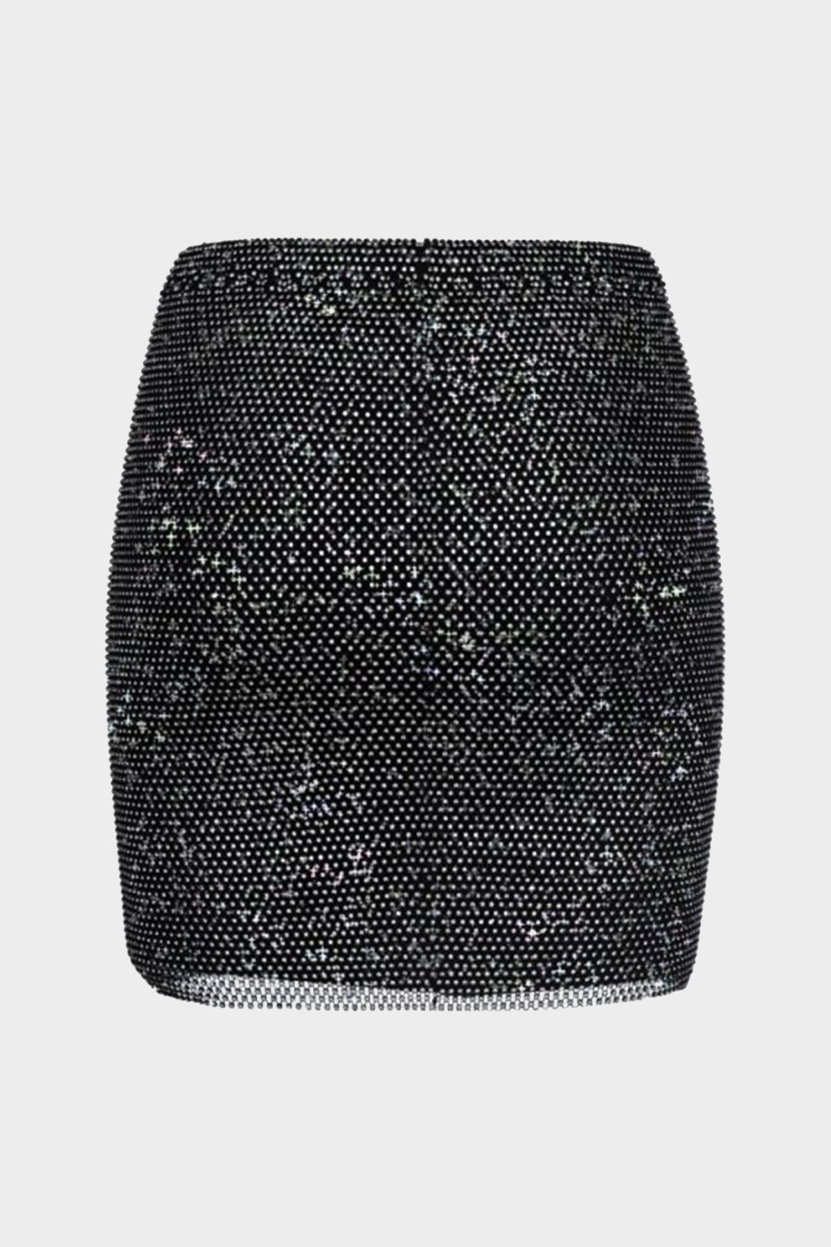 Black Multicolor Diamond Mini Skirt - shop-olivia.com