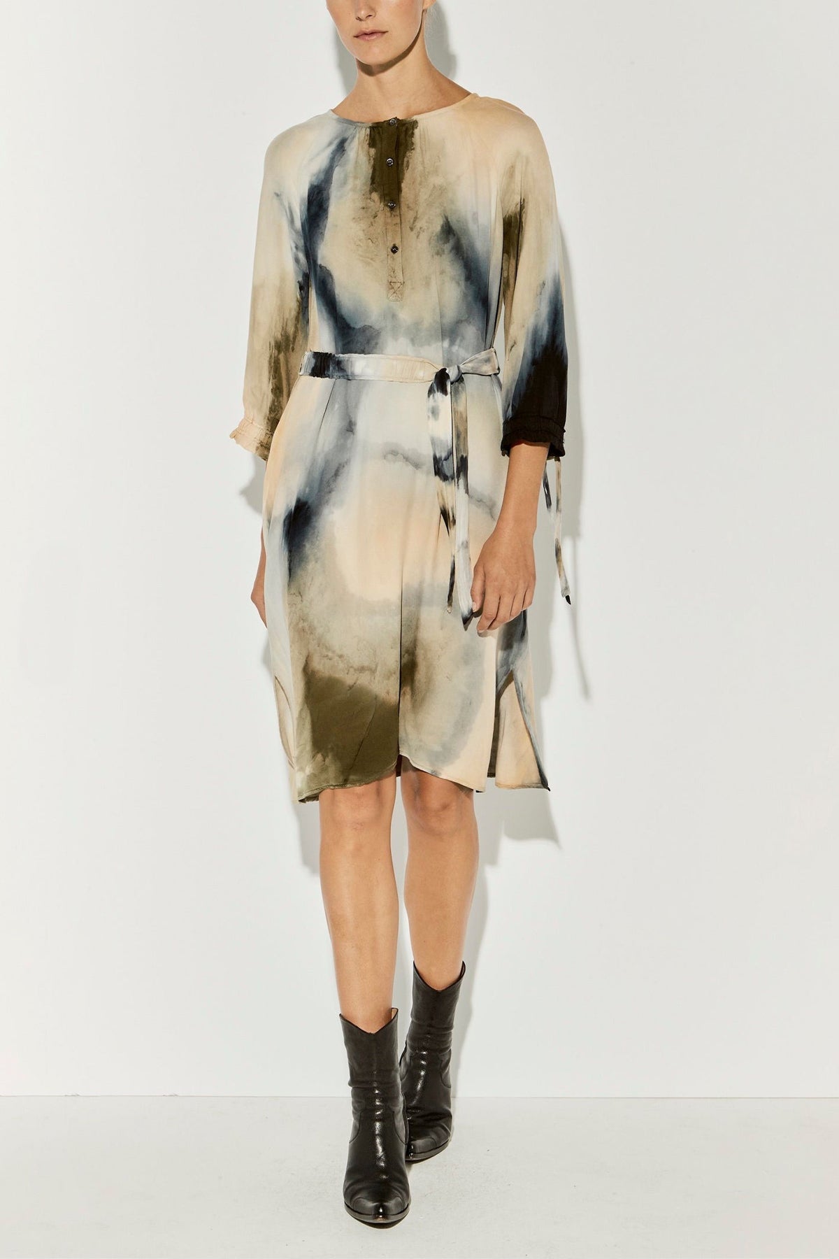 Camo Viscose Amber Dress - shop-olivia.com