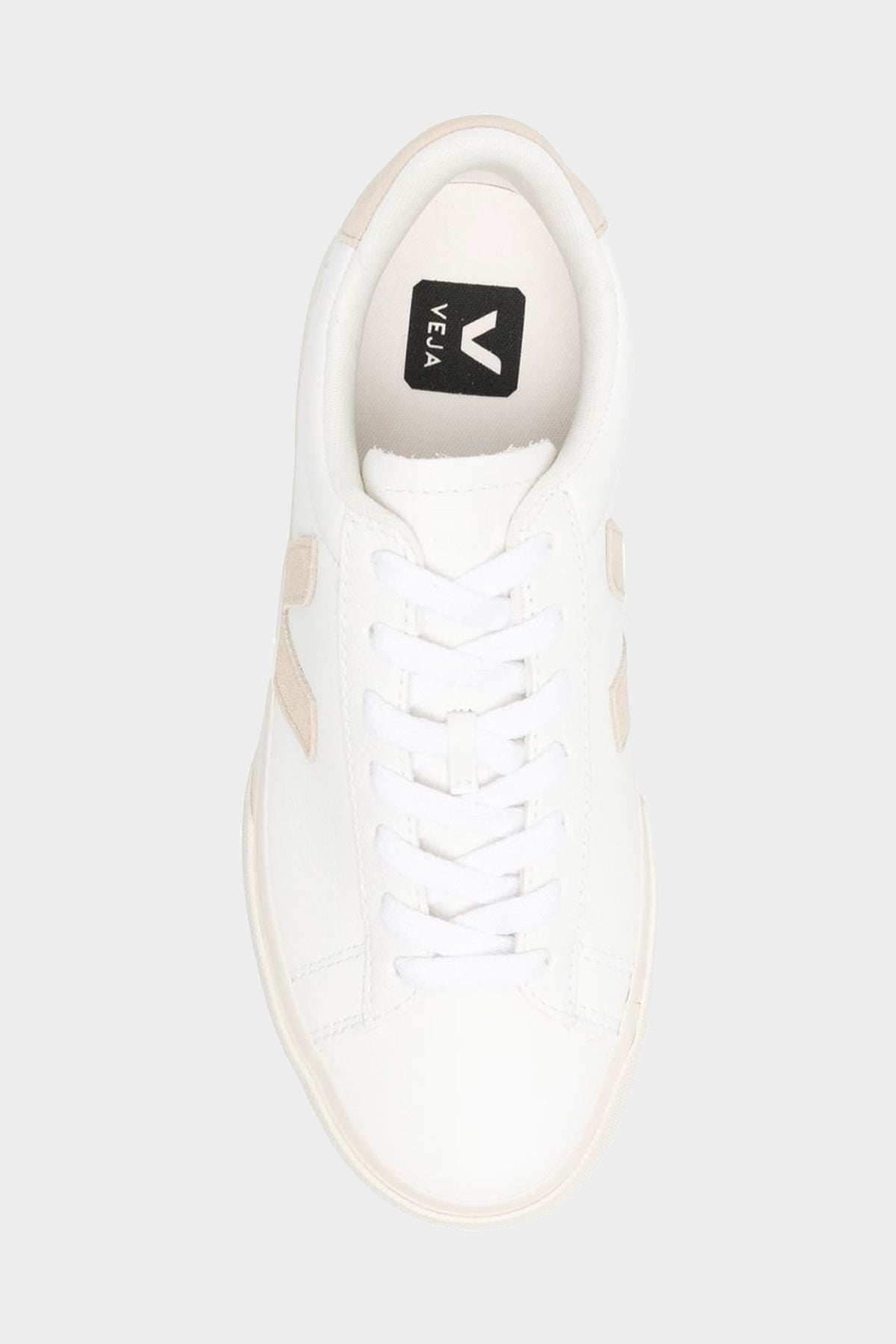 Campo Chromefree Leather Sneaker in White Almond - shop-olivia.com