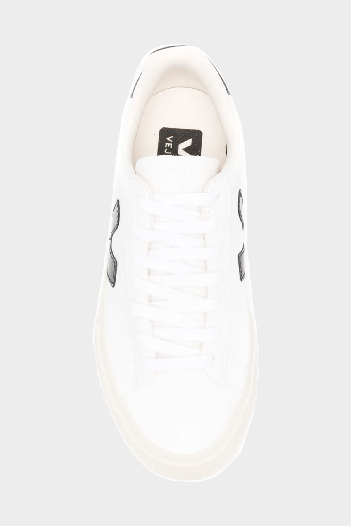 Campo Chromefree Leather Sneaker in White Black