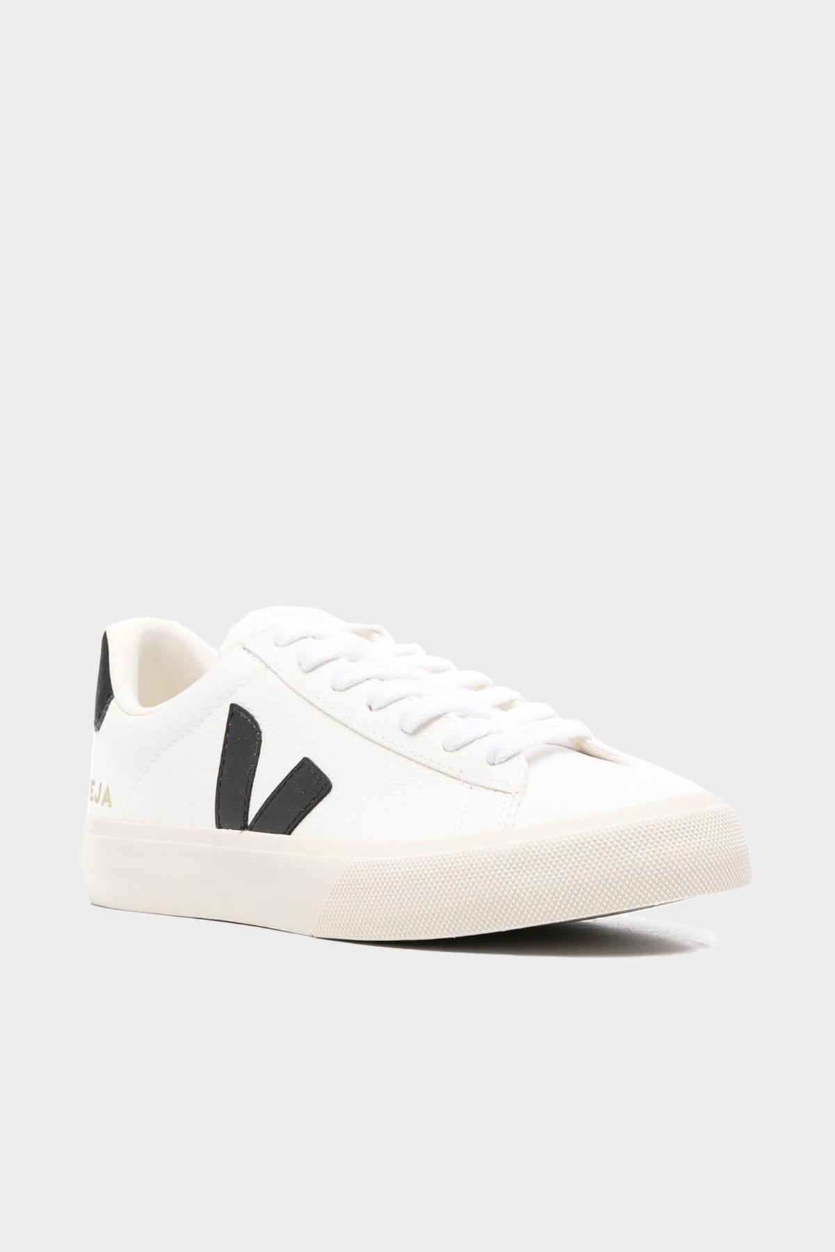 Campo Chromefree Leather Sneaker in White Black