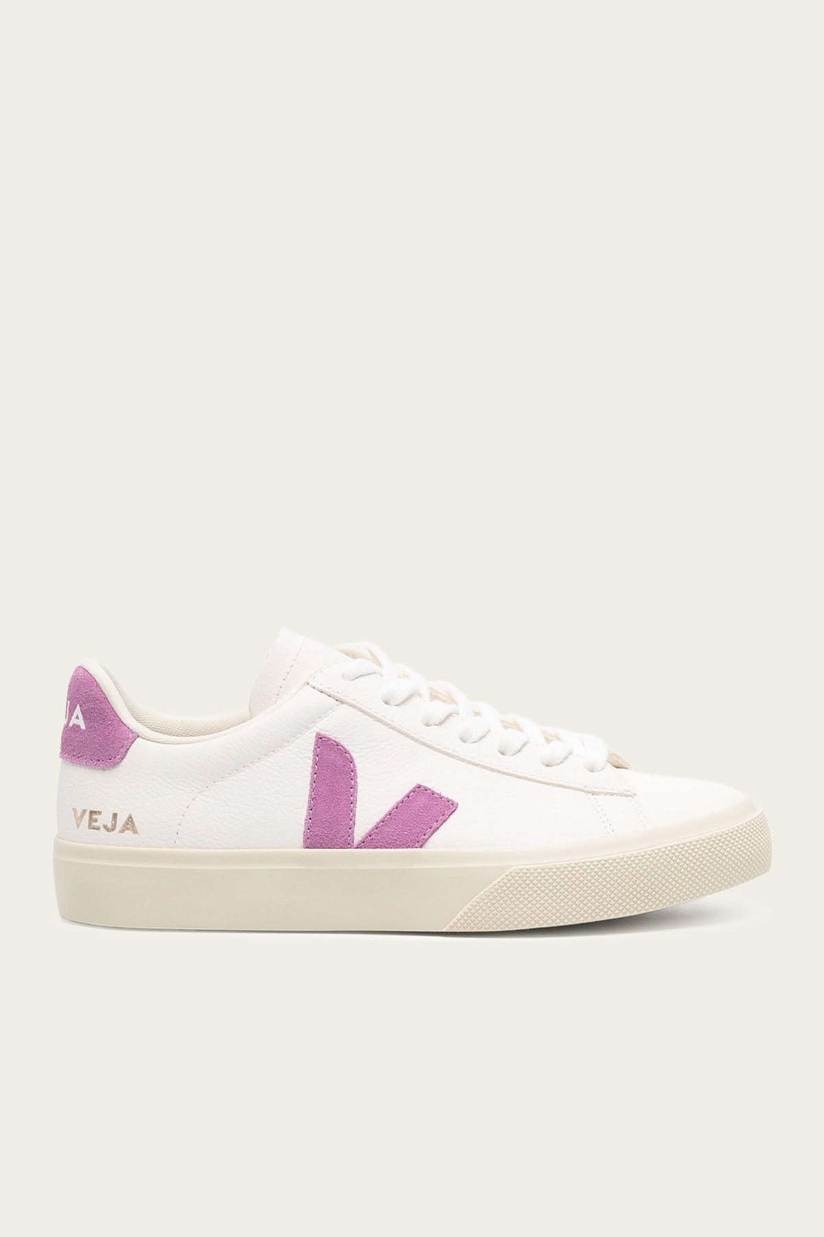 Campo Chromefree Leather Sneaker in White Mulberry - shop-olivia.com