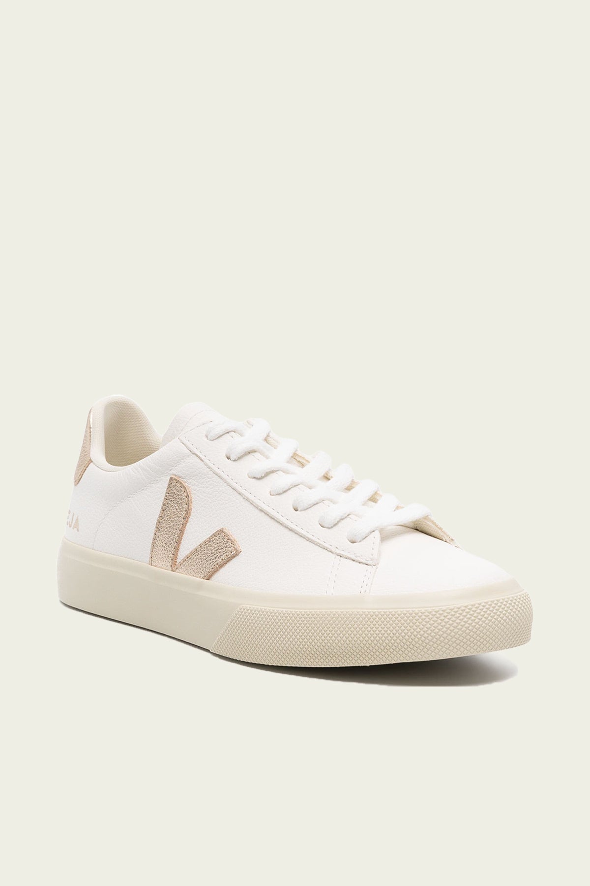 Campo Chromefree Leather Sneaker in White Platine - shop-olivia.com